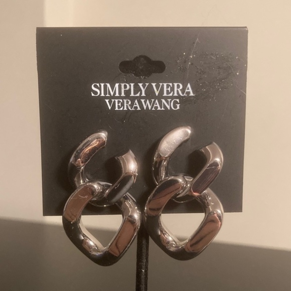Simply Vera Vera Wang Metallic Loop Earrings